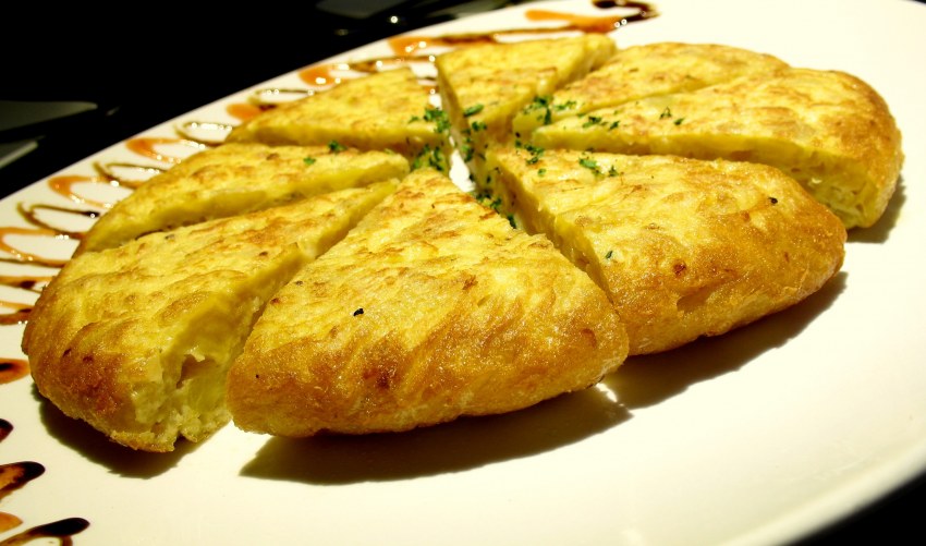 Омлет с картофелем и грибами