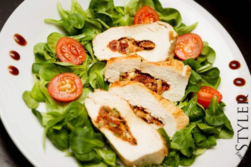Куриная грудка фаршированная грибами