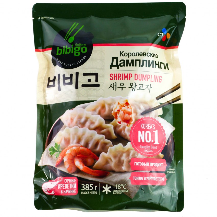 Bibigo Дамплинги Королевские 385 г