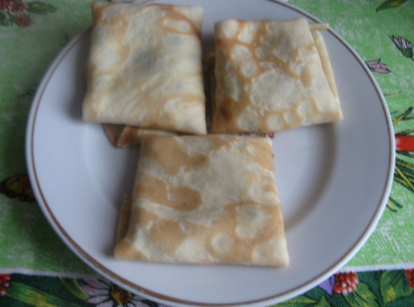 Конвертики из лаваша с творогом и сыром