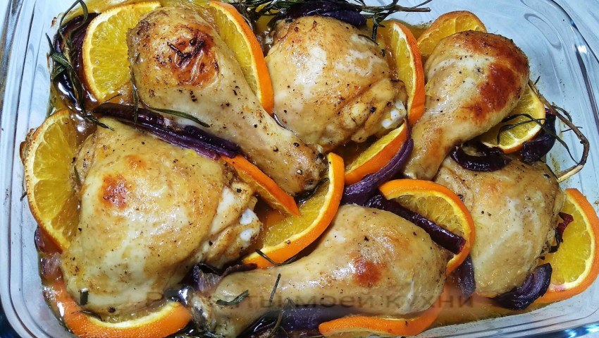 Пикантная курица в духовке