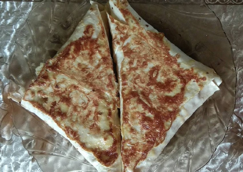 Конвертик с грибами и сыром в лаваше