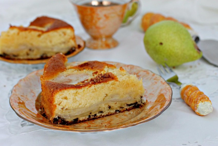 Открытый пирог с начинкой