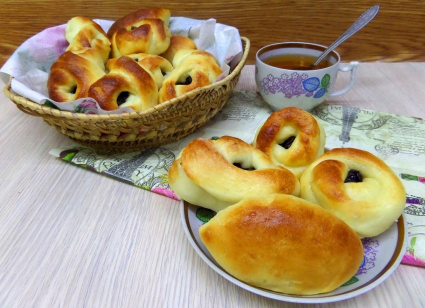 Красивые и вкусные булочки