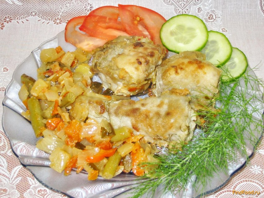 Минтай с овощами
