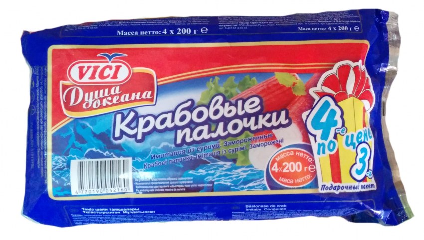 Крабовые палочки "крабовый Дюшес"