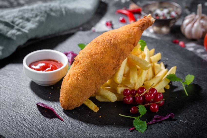 Котлета куриная с картофельным пюре