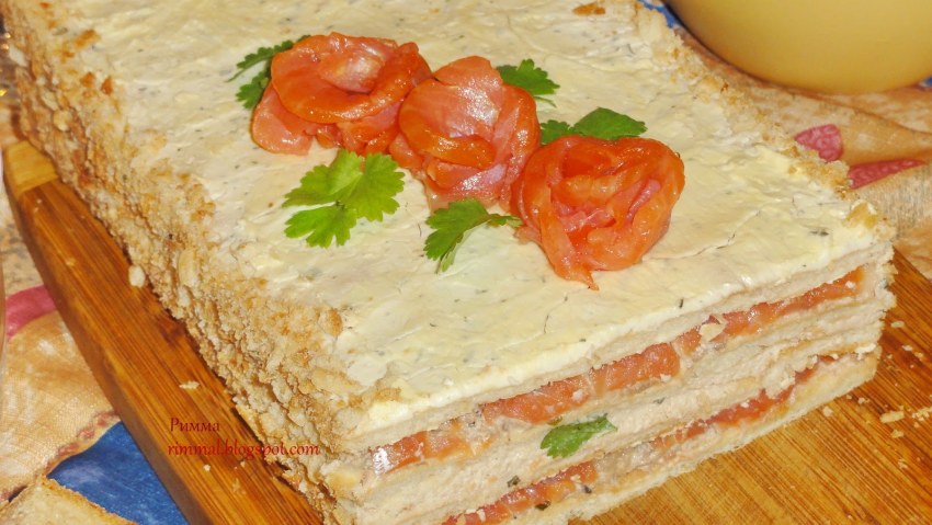 КИШ С лососем и брокколи
