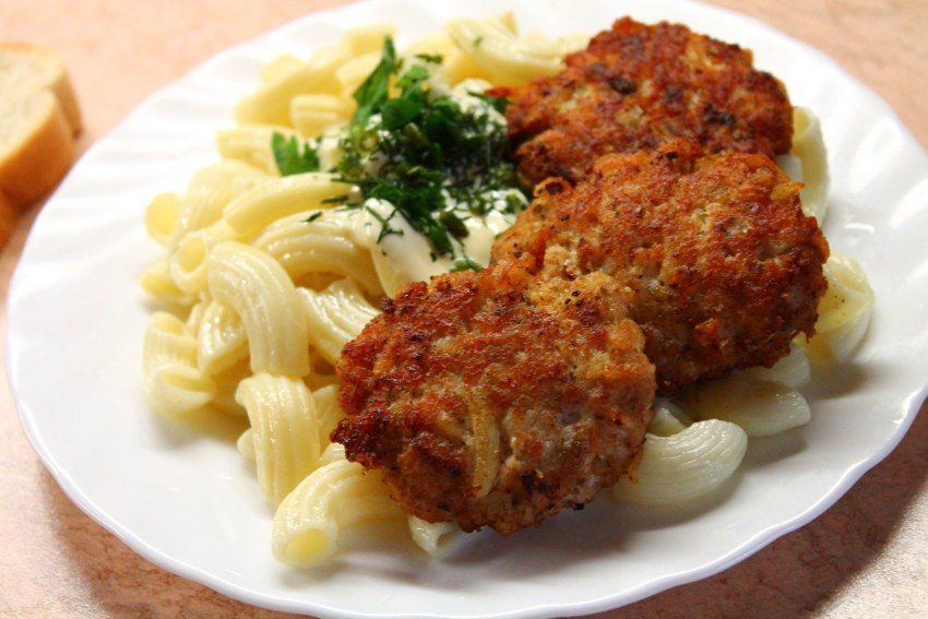Макароны с мясом