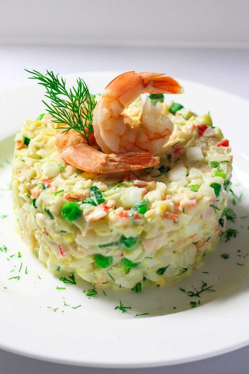 Салат Королевский с крабовыми