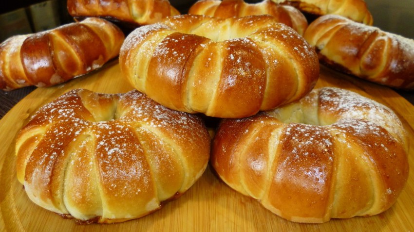 Булочки со сгущенкой