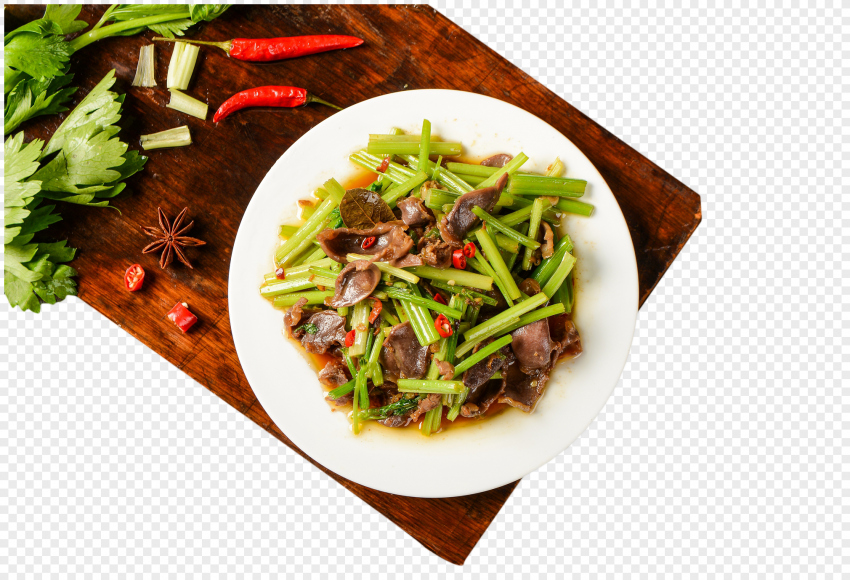 Мясо с сельдереем