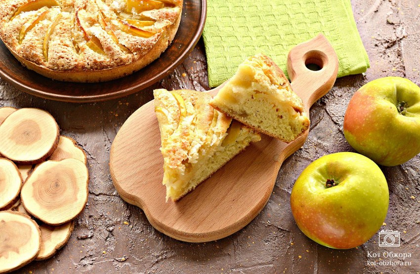 Овсяная шарлотка