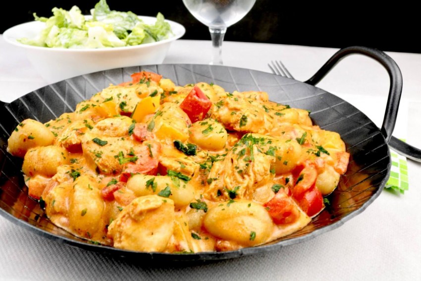 Картофельные ньокки с грибами