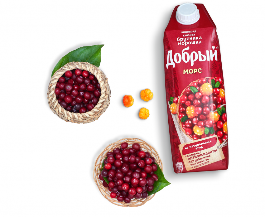 Морс фермерский брусничный 1 л