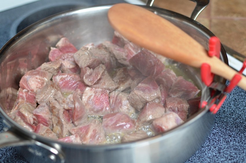 Тушёная картошка с мясом