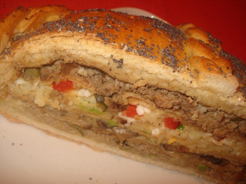 Кулебяка с маком