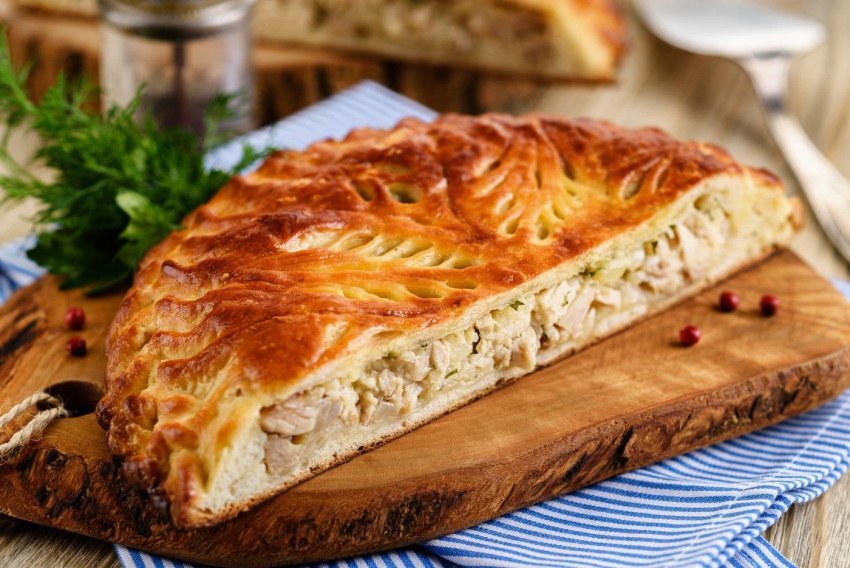 Кулебяка с капустой