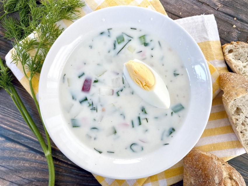 Окрошка с хреном