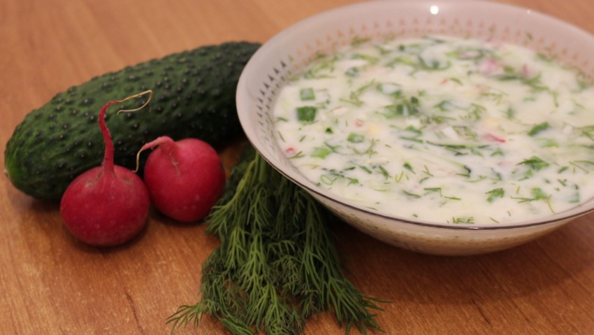 Окрошка на белом квасе