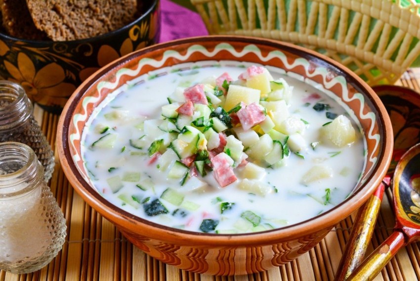 Окрошка на минералке