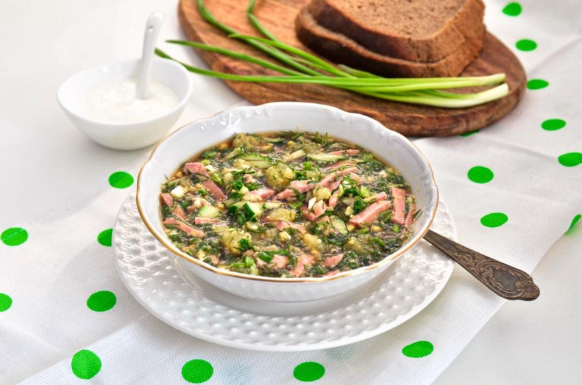 Рыбная окрошка