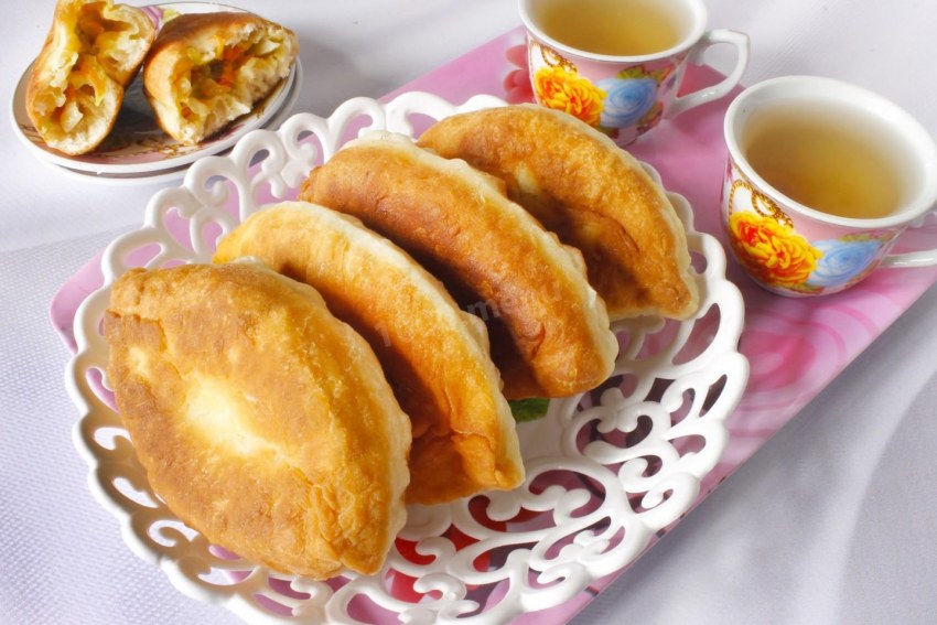 Пирожки с сырный жареный