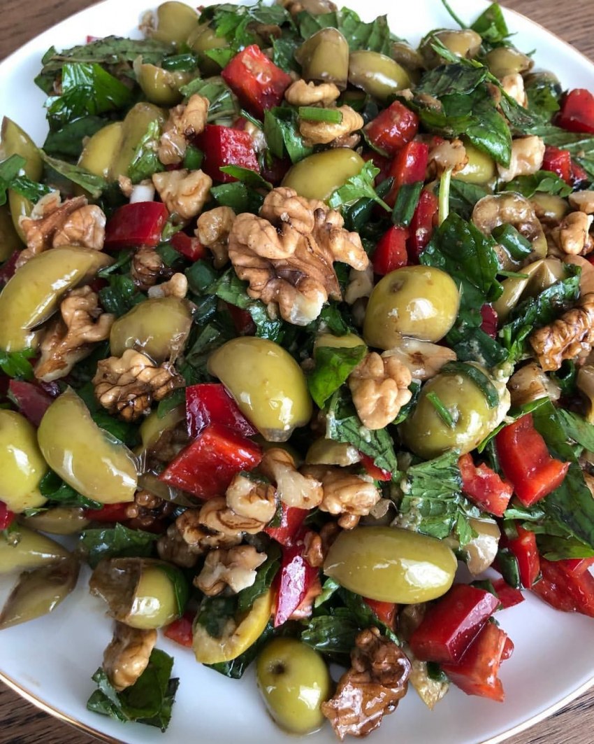 Салат с печеными овощами