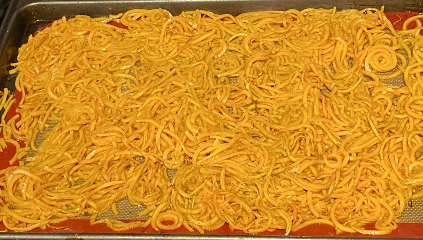 Макароны из батата