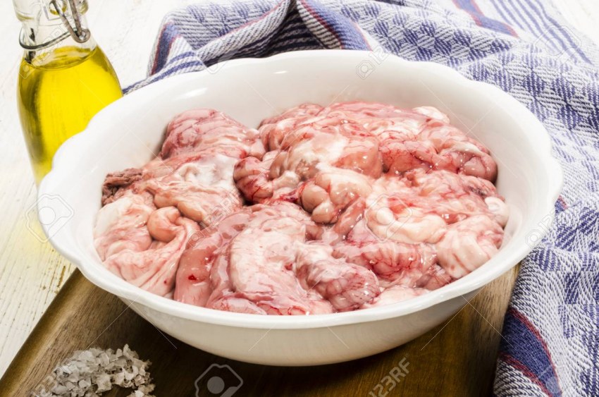 Салат из мозгов говяжьих