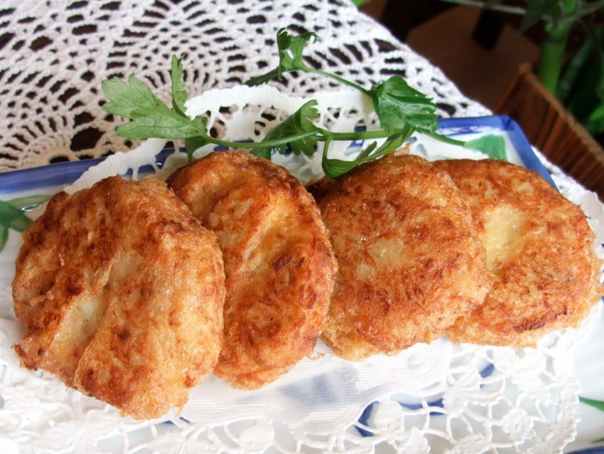 Грибные котлеты с картошкой