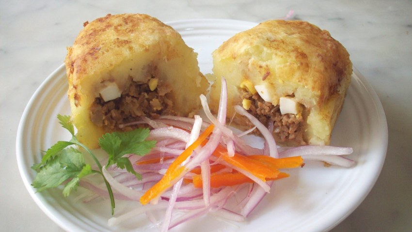 Шницель рыбный с картофельным пюре