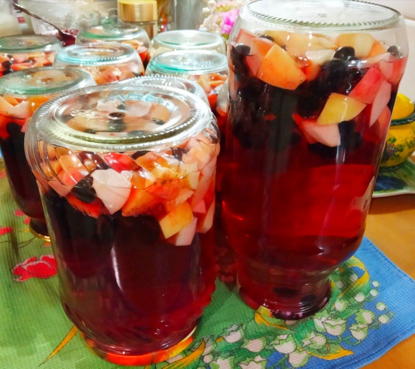 Черноплодная рябина компот с яблоками