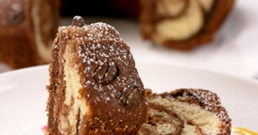 Чашка кофе с пирогом