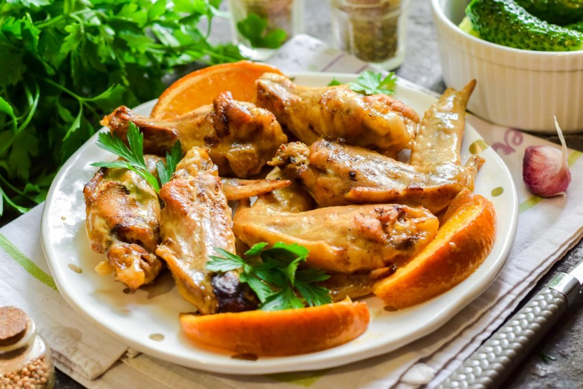 Куриные Крылья в соусе