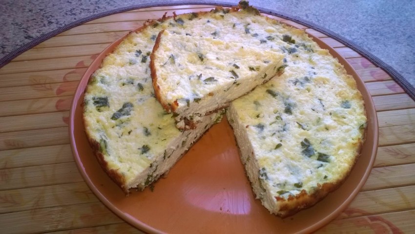 Хлеб с сыром и зеленью