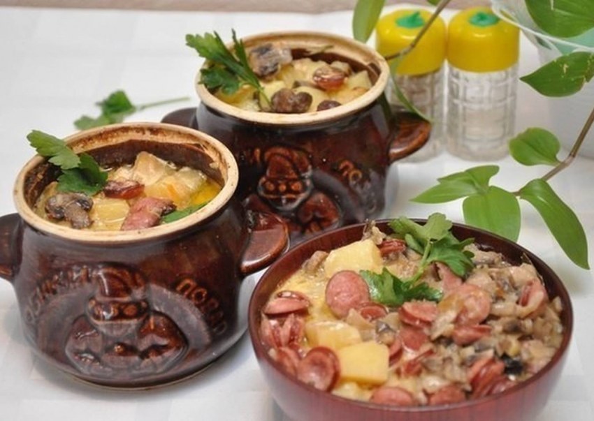 Охотничьи колбаски с картофелем