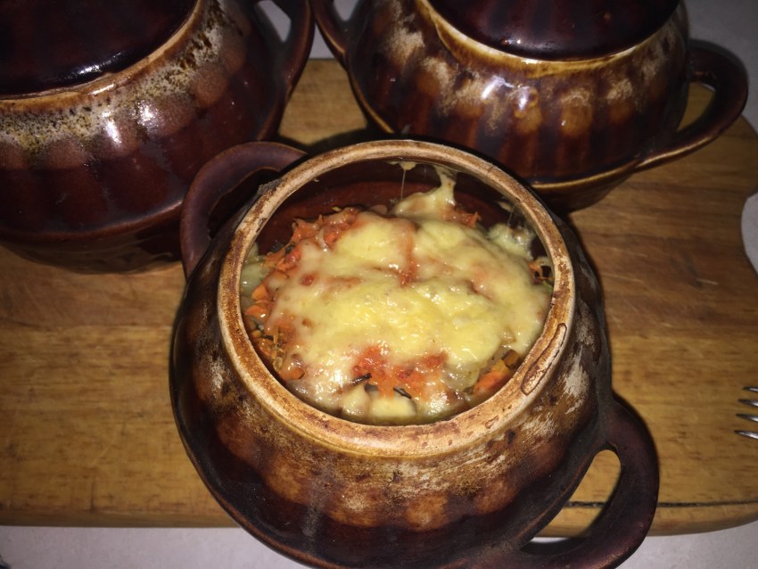 Пельмени в горшочках в духовке
