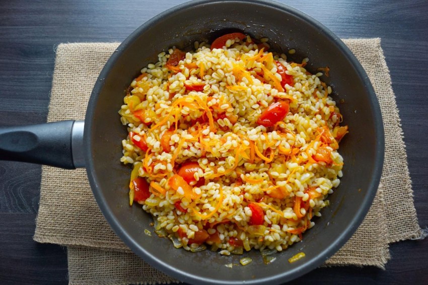 Булгур с кабачками