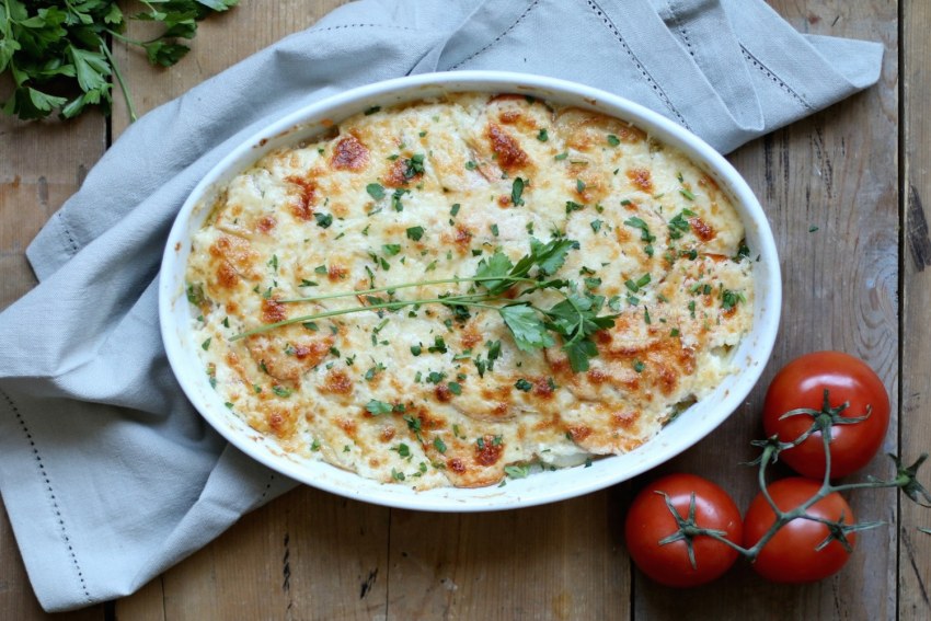 Гратен с цветной капустой