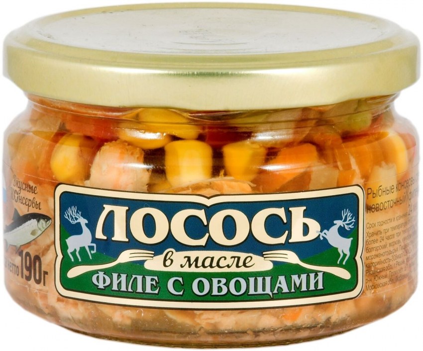 Консервированная лосось