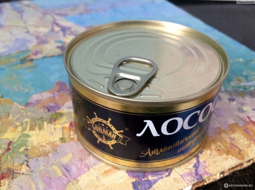 Консервированная лосось
