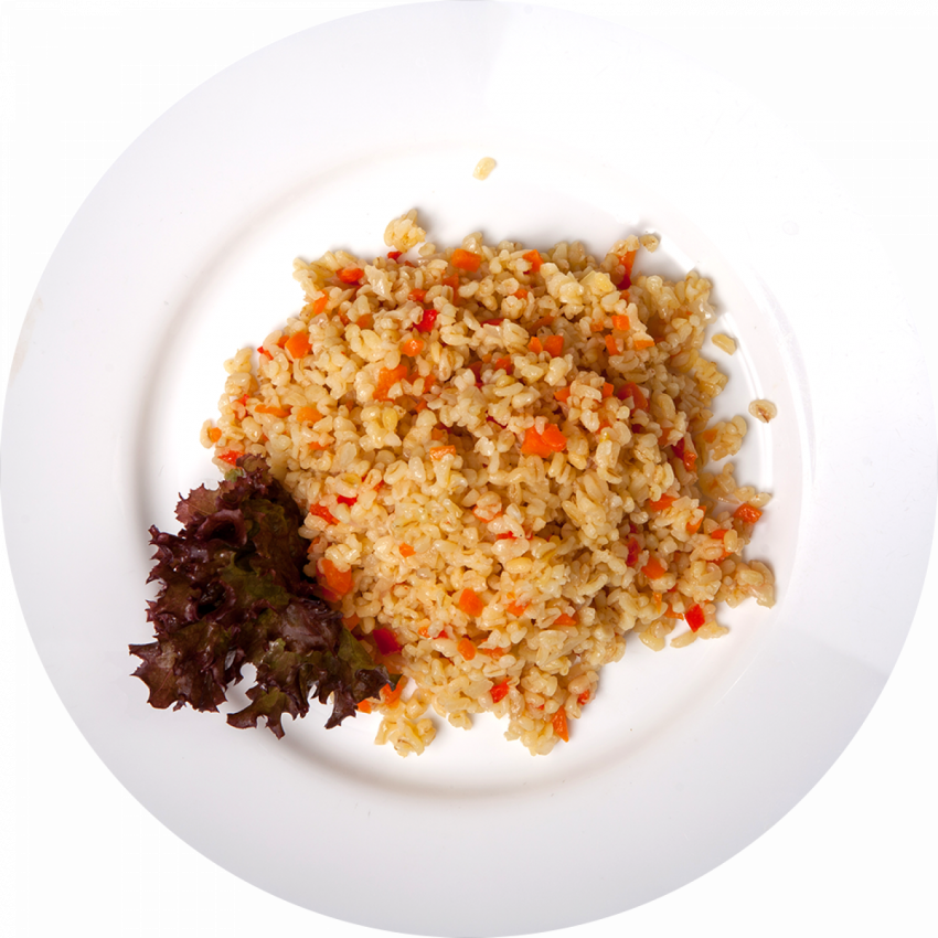 Булгур с кабачками и морковью