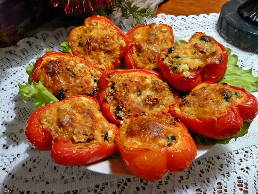 Перец фаршированный булгуром