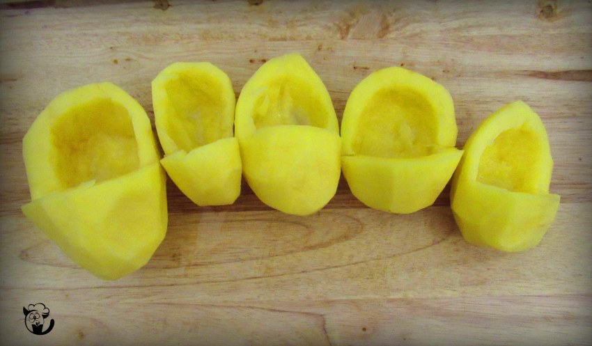 Горячая закуска "лапти"