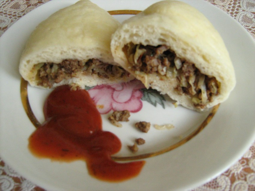Корейские паровые пирожки пян-се