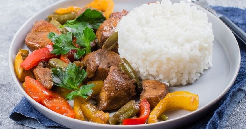 Рим с курицей и овощами