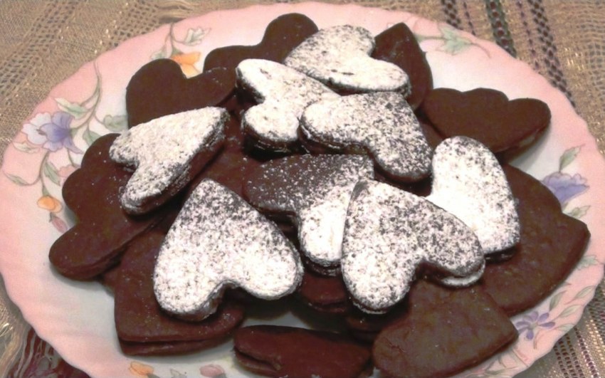 Шоколадное печенье с какао