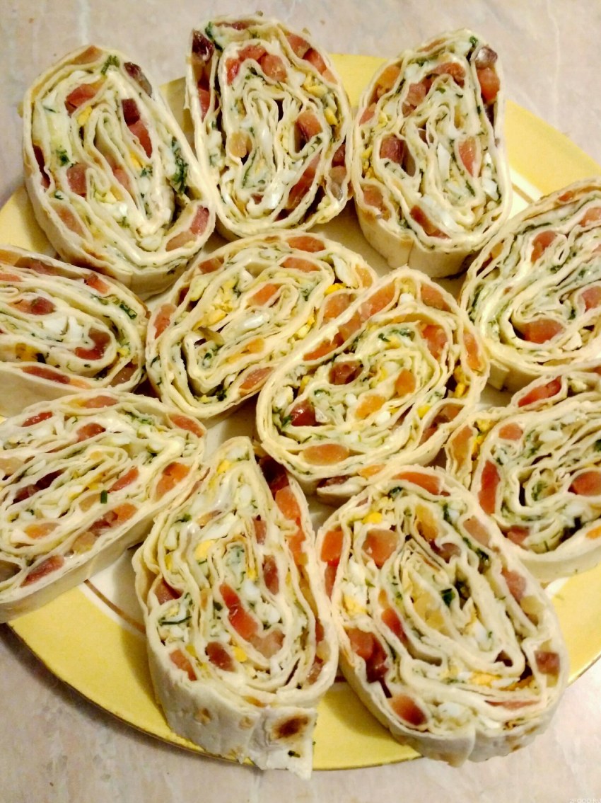 Закуски из лаваша