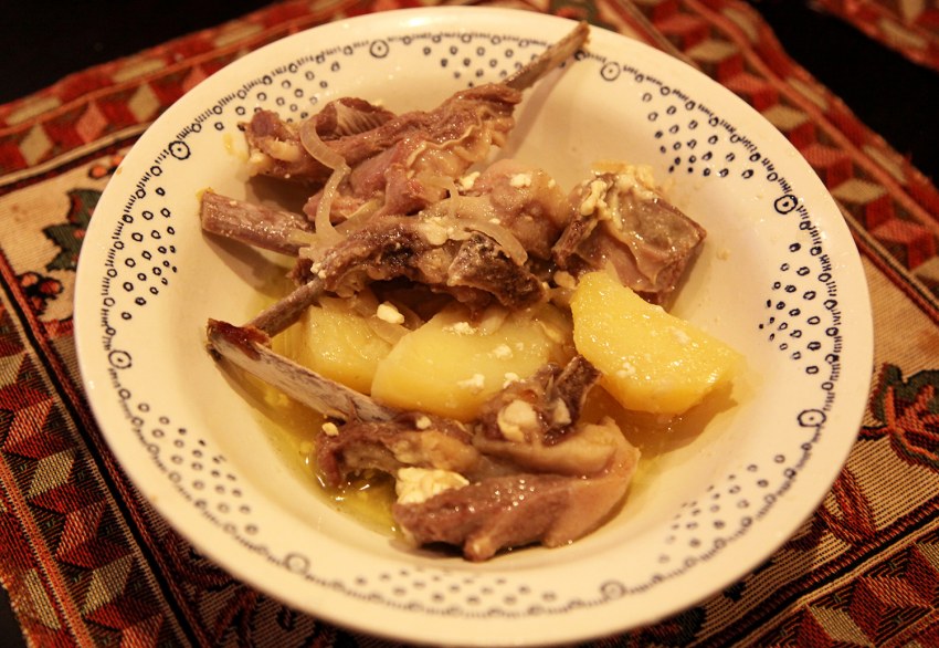 Бараньи ребрышки с картошкой